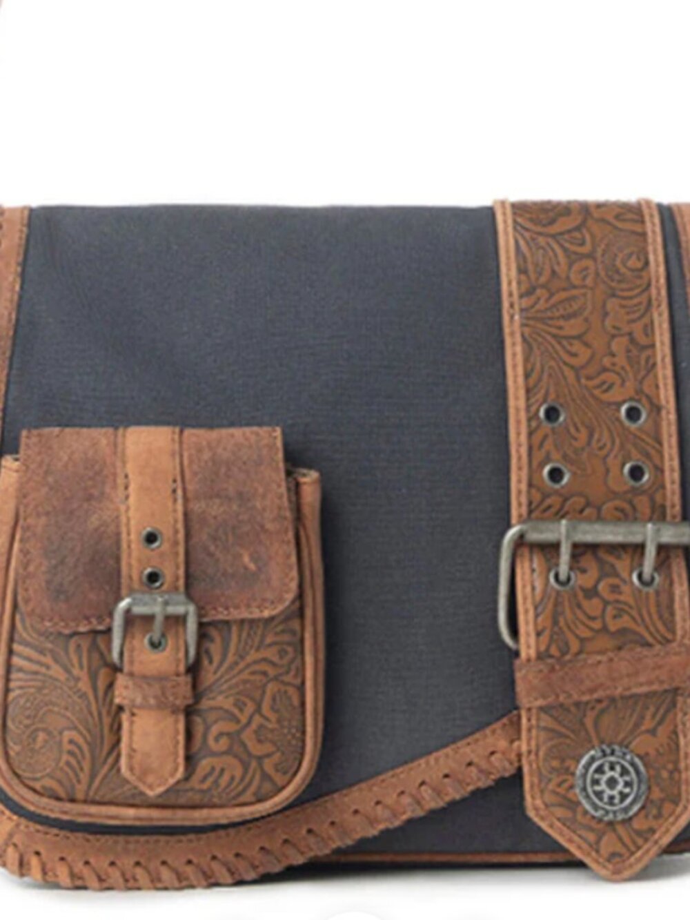Myra Outlaw's Travels Leather Shoulder Bag in Copper Tan - Picture 3 of 3